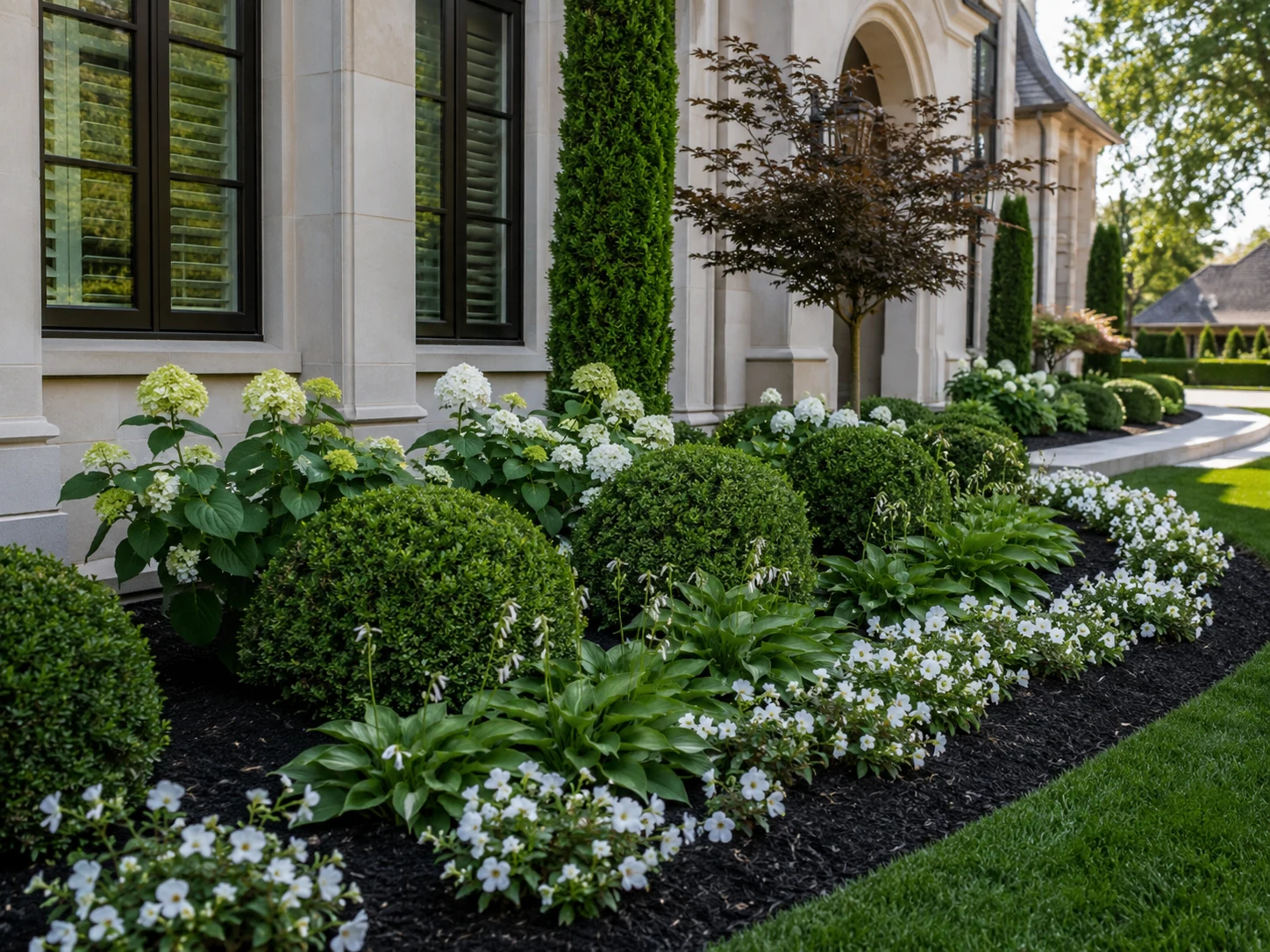 Clean landscaping and flowerbed maintenance in Bryan College Station